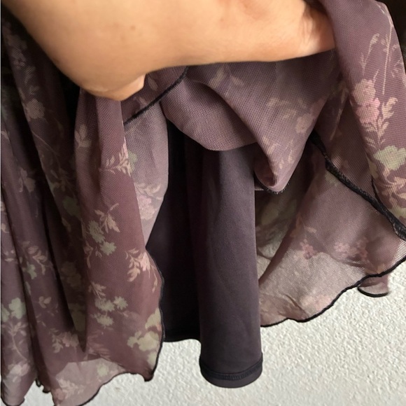 Urban Outfitters Diana Ruched Cut-Out Playsuit Floral Long Sleeve Romper M - Picture 13 of 16